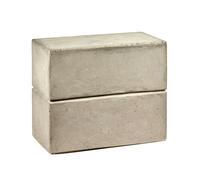 Tabouret en béton rectangulaire Pawn LxWxH 50x25x42cm