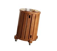 Tabouret en bois 4 en 1, table d'appoint mobile sans assemblage, durable pour chambre, salon et bar