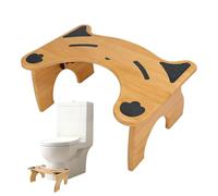 Tabouret en bois à poser sur des cuisses : repose-pieds pliable pour toilettes de 7 pouces, aide antidérapante pour faire , assistant portable pour le siège du pot de salle de bain