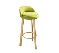 Tabouret en Bois Chaise en Bois avec Repose-Pied d'assemblage Simple d'assemblée de Ferme pour Les chaises de Bar à la Maison intérieure en Plein air (Gris 79 cm) (60 cm Vert) Made in China