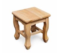 Tabouret en bois chinois pour chaussures , Naturel , 20x20x20 cm, petit | Structure robuste, Tabouret polyvalent, Près d'un canapé, Pour les collectionneurs
