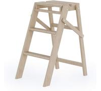 Tabouret en bois de hêtre à 3 marches H57 Cm gain de place, COLOMBO