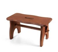 Tabouret En Bois Foncé Haut 21 CM Marron H&H