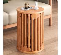 Tabouret en bois massif avec roulettes, table d'appoint empilable, multifonctionnel pour chambre à coucher et salon