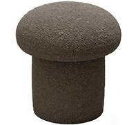 Tabouret en Bois Massif en Forme De Champignon, Support pour Plantes, Marchepied D'IntéRieur pour Salon, Salle De Bain, Cuisine Ou Bureau(Dark-Gray/L)