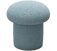 Tabouret en Bois Massif en Forme De Champignon, Support pour Plantes, Marchepied D'IntéRieur pour Salon, Salle De Bain, Cuisine Ou Bureau(Blue/S)