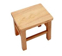 Tabouret en bois robuste - Marchepied polyvalent et support pour plantes pour cuisine, salon, lits hauts, pêche et petits espaces (33 x 25 x 40 cm)
