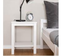 Set De 2 Tabourets De Table En Pin Massif Blanc