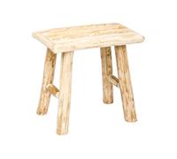 - Tabouret en bois Woody - H. 32 cm - Naturel