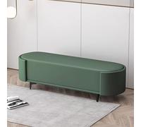 Tabouret en cuir, banc à chaussures avec assise rembourrée, banc d'entrée, banc rembourré avec pieds en métal, banc de lit pour salle à manger