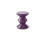Tabouret en fibre de verre violet foncé Zig zag