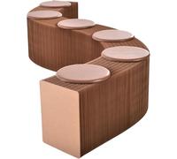 Tabouret en Papier, Canapé, Chaise, Pouf, Repose-Pieds Multi-futiol, Repose-Pieds De Canapé, Sièges Supplémentaires pour Le Salon, L’entrée, Les Couloirs Et Les Chambres, 6 Seater