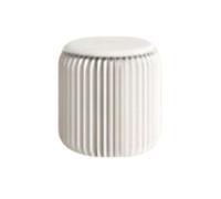 Tabouret en papier pliable avec coussin, siège ottoman rond plissé portable | Tabouret peu encombrant for entrée, chambre à coucher, salon, décoration de la maison(Color1,32x35cm)