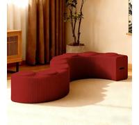 Tabouret en papier pliable et portable, design en accordéon nid d'abeille, repose-pieds pliable pour salon, chambre à coucher, bureau, siège en papier kraft pour adultes