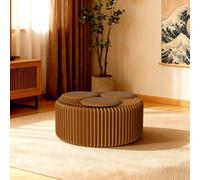 Tabouret en papier pliable et portable, design en accordéon nid d'abeille, repose-pieds pliable pour salon, chambre à coucher, bureau, siège en papier kraft pour adultes