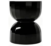 Tabouret en Plastique de Style Nordique, Table D'Appoint en Forme de Sablier, Petite Table de Chevet pour la DéCoration IntéRieure(Black)