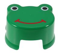 Tabouret en Plastique pour Garçon Fille, Design Cartoon Vert Antidérapant | Léger et Portable, Support Stable, pour Toilette et Lavabo, Siège Ludique au Salon