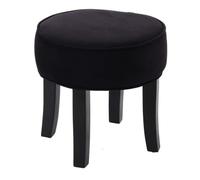 Tabouret en Velours ""Adriel"" 35cm Noir
