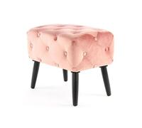 Tabouret en Velours "Piano" 60cm Rose
