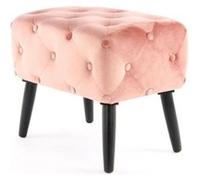 Tabouret en Velours "Piano" 60cm Rose Rose G
