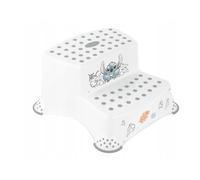 keeeper Tabouret marchepied 2 niveaux Stitch – Antidérapant – 3 à 14 ans env. – Igor Blanc