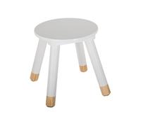 Atmosphera - Tabouret enfant Douceur - Diam. 24 cm - Blanc
