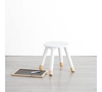 Atmosphera Tabouret Enfant Douceur Blanc H27 cm