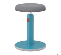 Leitz Tabouret assis-debout Ergo Cosy 65180061 – Pivotant, basculant, H46–79 cm, Bleu