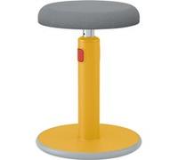 Tabouret ergonomique assis debout Leitz Ergo Cosy 2 en 1 Jaune G
