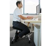 Tabouret ergonomique assis-genoux ERGO LEG, noir