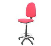 Tabouret Ergonomique Avec Mécanisme De Contact Permanent Réglable En Hauteur Et Anneau De Repose-Pieds Siège Et Dossier Rembourrés Rose