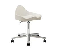 Tabouret ergonomique avec roulettes, pivotant à 360° et hauteur réglable (40-55 cm) pour bureau, atelier et maison, tabouret de soutien de posture mobile