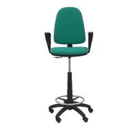 Tabouret ergonomique Ayna Stool - PIQUERAS Y CRESPO - Tissu vert Bali - Bras fixes inclus