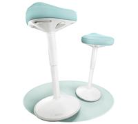 Tabouret ergonomique CLOUVOU - Nexus - Tabouret de Bureau - Assise Réglable à 82 cm - Chaise Haute Assis Debout - Vert Menthe
