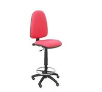 Tabouret ergonomique PIQUERAS Y CRESPO Ayna - Rouge - Tissu - Roulettes de parquet