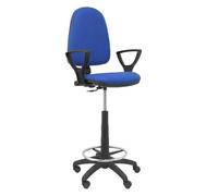 Tabouret Ergonomique Piqueras Y Crespo T04cp - Réglable En Hauteur Avec Repose-Pieds Bleu Bleu