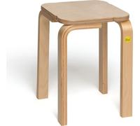Tabouret Erzi 45 en bois moulé, tabouret stable, empilable, charge max. 140 kg, dimensions 36 x 36 x 45 cm