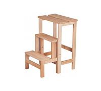 Tabouret Escabeau en hêtre vernis - EUGENE - ALTOBUY Marron G