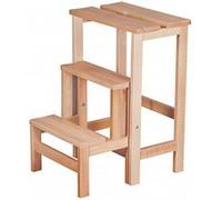 Tabouret Escabeau en hêtre vernis - EUGENE - ALTOBUY Marron G
