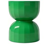 Tabouret et Table D'Appoint 2 en 1 Style Nordique en Forme de Sablier, SièGe Compact en Plastique Rose pour la DéCoration IntéRieure(Green)
