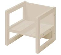 Tabouret Évolutif Enfant En Bois Roba - Chaise Bébé Réversible 3 Hauteurs - Style Campagne - Beige / Cashemere Beige