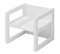 Tabouret évolutif enfant - ROBA - 3 hauteurs - Style campagne - Blanc