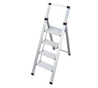 Tabouret Gierre BS400 ultra mince, échelle en aluminium 4 marches avec parapet,