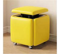 Tabouret gigogne multifonctionnel avec roulettes, ottomane cube empilable pour canapé, repose-pieds et solutions de siège créatives