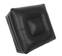 Tabouret Gonflable Cube en PVC Noir pour Camping et Terrasse | Repose-pieds Portable, Léger et Compact, Usage Maison ou Pique-niques, Design Minimaliste Moderne