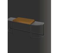Tabouret Gris Élégant Chambre à coucher Meubles en bois Moderne Design Beau Luxe Nouveau