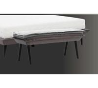 Tabouret Gris Élégant Tabouret de Chambre Coussin Design Moderne Luxe Nouveau