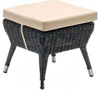 Tabouret Gris Moderne Haute qualité Tabouret en rotin Pouf Designer Meuble élégant