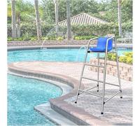 Tabouret Haut Échelle De Piscine Hors Sol Chaise Haute De Piscine pour Sauveteur 4 Pieds 5 Pieds 6 Pieds Chaise D’Observation De Sauvetage en Acier Inoxyd, One Color, 180cm/70.8in/5.9ft Tall