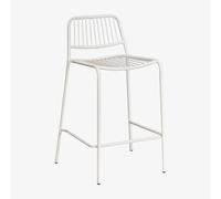 Tabouret haut empilable Elton Blanc Gardenia ¿65 cm